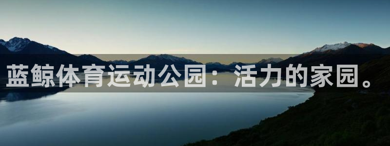 雷速体育即时比分：蓝鲸体育运动公园：活力的家园。